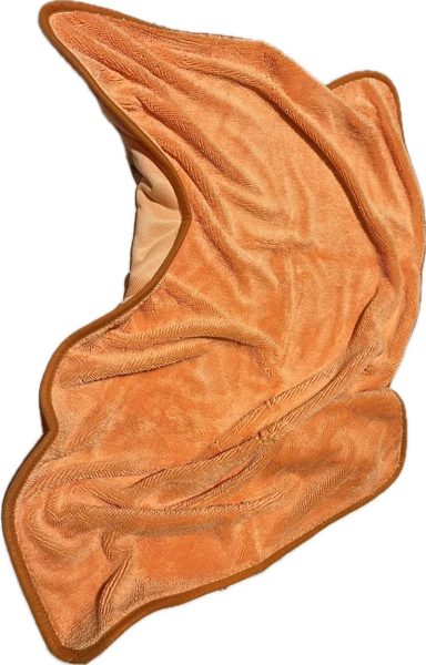 Супервпитывающая микрофибра для сушки кузова 50*80 см, оранжевая - фото1