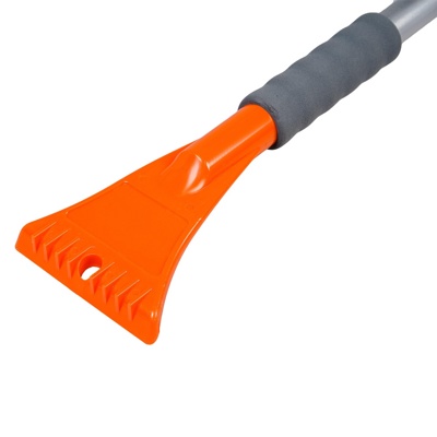 Щетка от снега + скребок (мягкая щетина, поворотная голова, телескоп.рукоятка 86-123см), арт. AB-R-06 фото-4