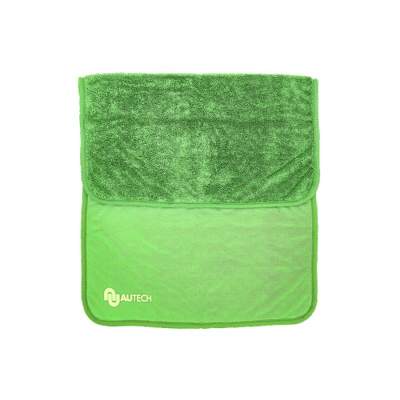 MAGIC DRY Микрофибровое полотенце 50*80 см, зелёное, 600 гр/м2 для сушки авто - фото2