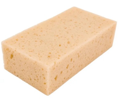 Губка поролоновая крупнопористая (18*10*5см) - фото1 Губка поролоновая крупнопористая (18*10*5см) - фото1