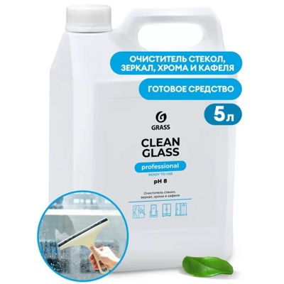 Чистящеее средство для стекол "Clean glass Professional" 5 кг, Grass